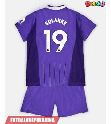 Lacne Dětský Futbalové dres Tottenham Hotspur Dominic Solanke #19 2026-27 Krátky Rukáv - Tretina (+ trenírky)